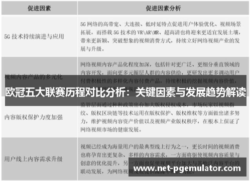 欧冠五大联赛历程对比分析：关键因素与发展趋势解读